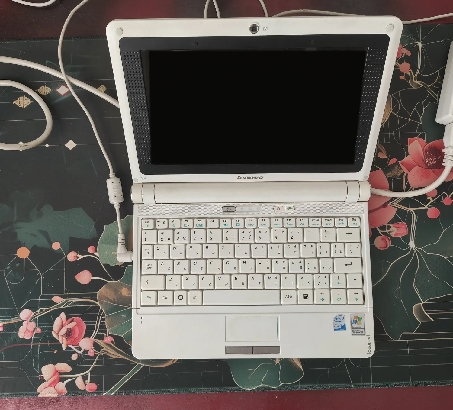 The recovered Lenovo IdeaPad S9 seen from above